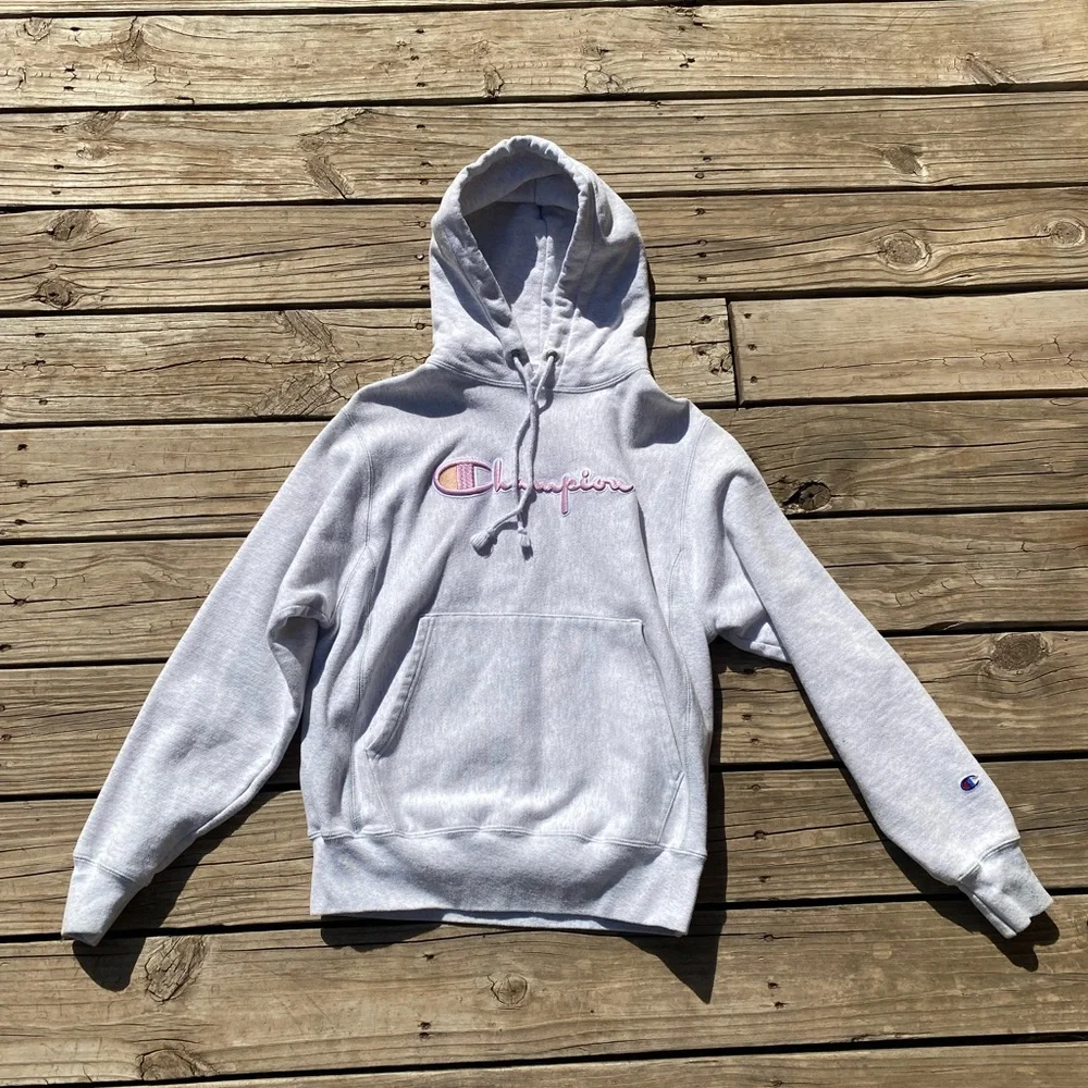 Champion Gray Hoodie - Picture 1 of 5